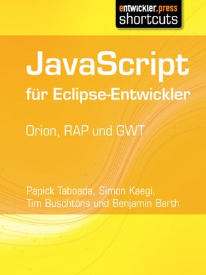 cover image of JavaScript für Eclipse-Entwickler